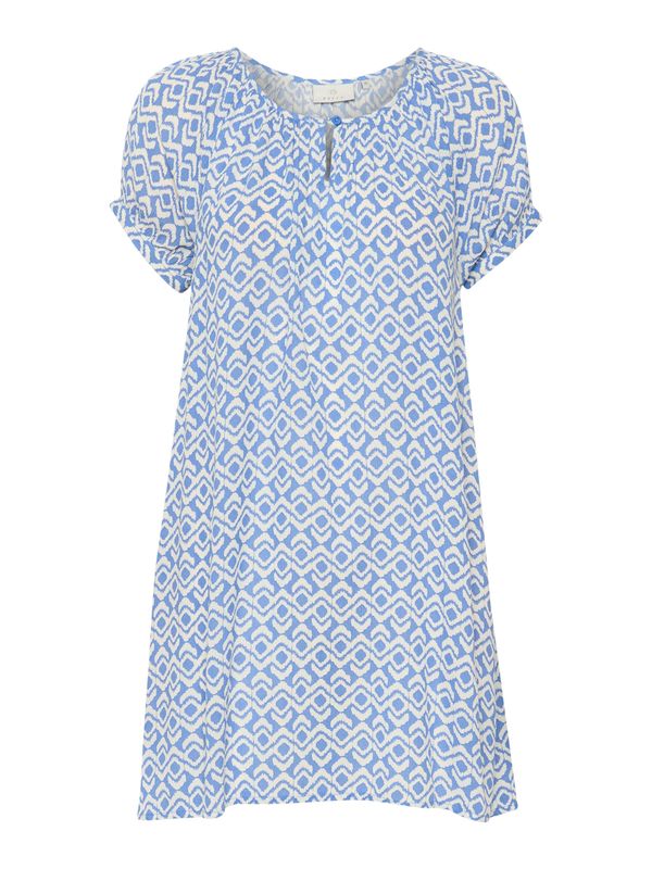 Kaffe Kaffe Туника 'Aamber'  небесносиньо / бяло