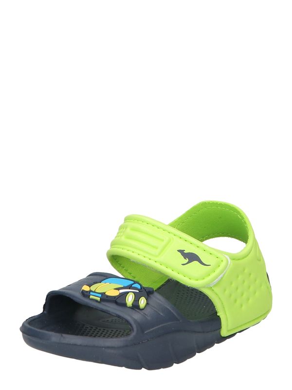 KangaROOS KangaROOS Чехли за плаж/баня  нейви синьо / светлосиньо / неоново жълто / неоново зелено