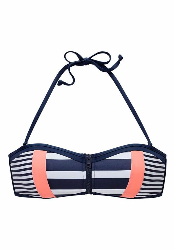 KangaROOS KangaROOS Горнище на бански  нейви синьо / кайсия / бяло