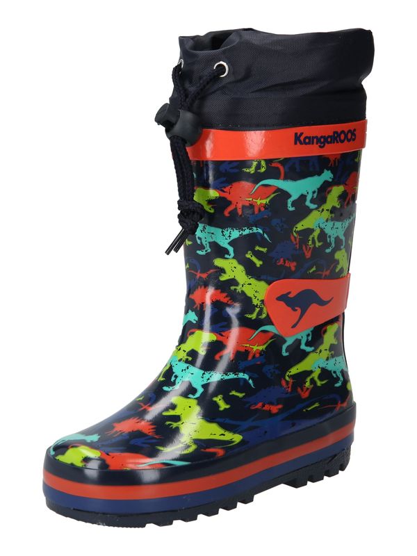 KangaROOS KangaROOS Гумени ботуши 'Summerrain'  нейви синьо / тюркоазен / зелено / червено