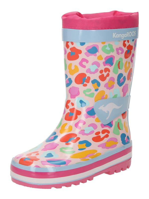 KangaROOS KangaROOS Гумени ботуши 'Summerrain'  светлосиньо / оранжево / розово / бледорозово