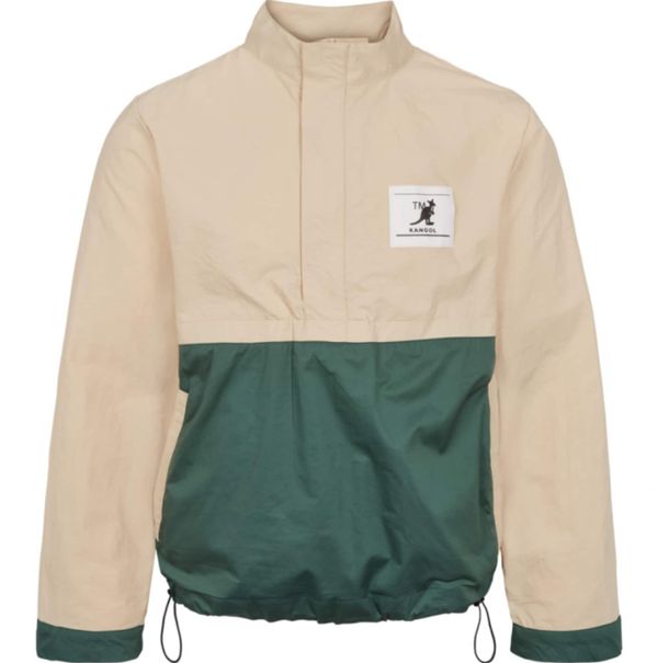 KANGOL KANGOL Преходно яке 'Chicago'  бежово / зелено / черно / бяло