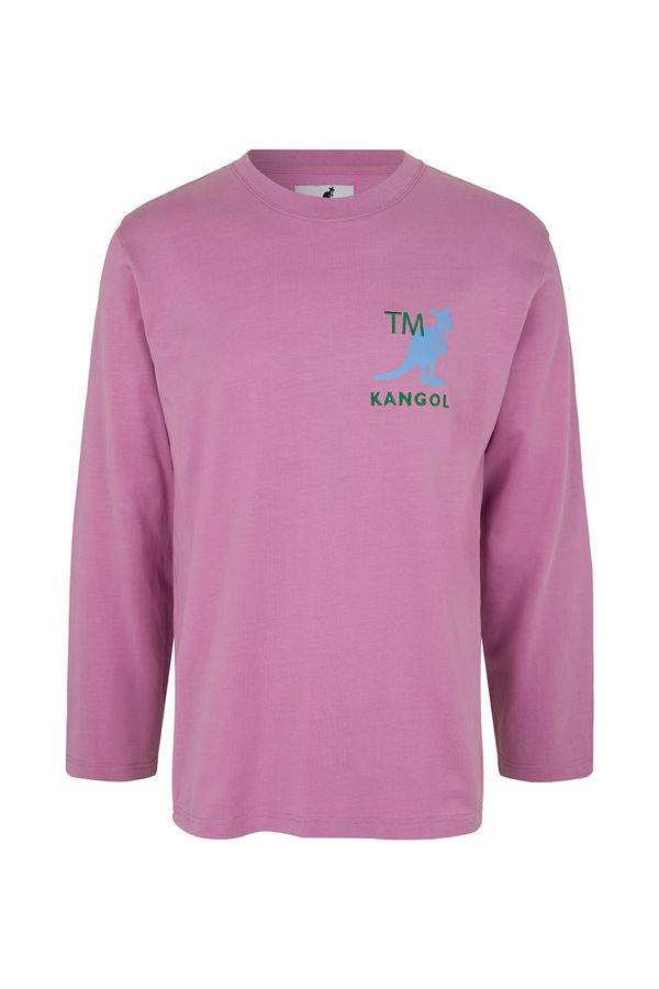 KANGOL KANGOL Тениска 'Harlem'  синьо / лилав