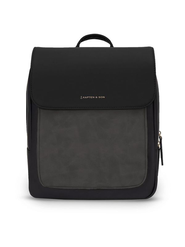 Kapten & Son Kapten & Son Раница 'Tromso Small All Black'  тъмносиво / черно
