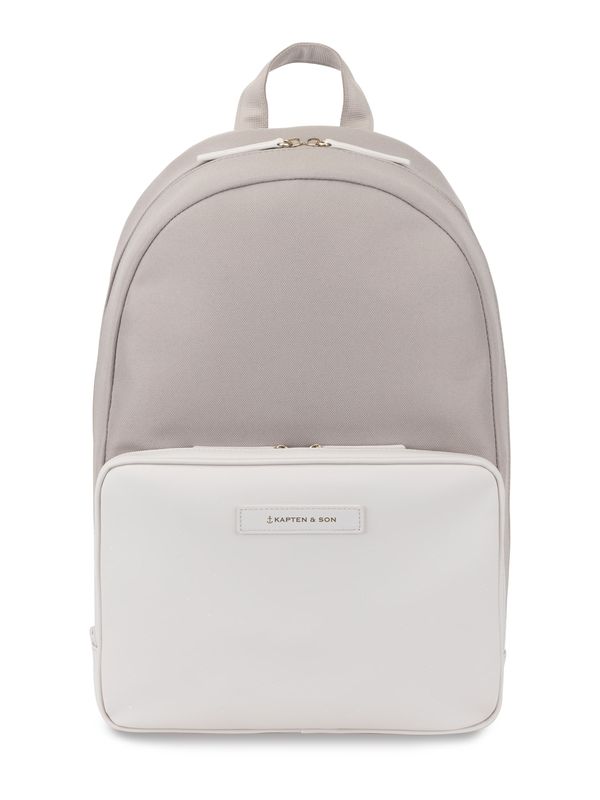 Kapten & Son Kapten & Son Раница 'Vardo'  сиво-бежово / тъмносиво / бяло