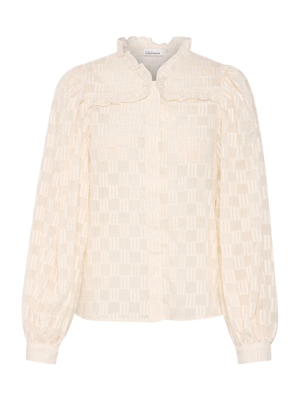 KAREN BY SIMONSEN KAREN BY SIMONSEN Блуза 'Magga'  бял памук