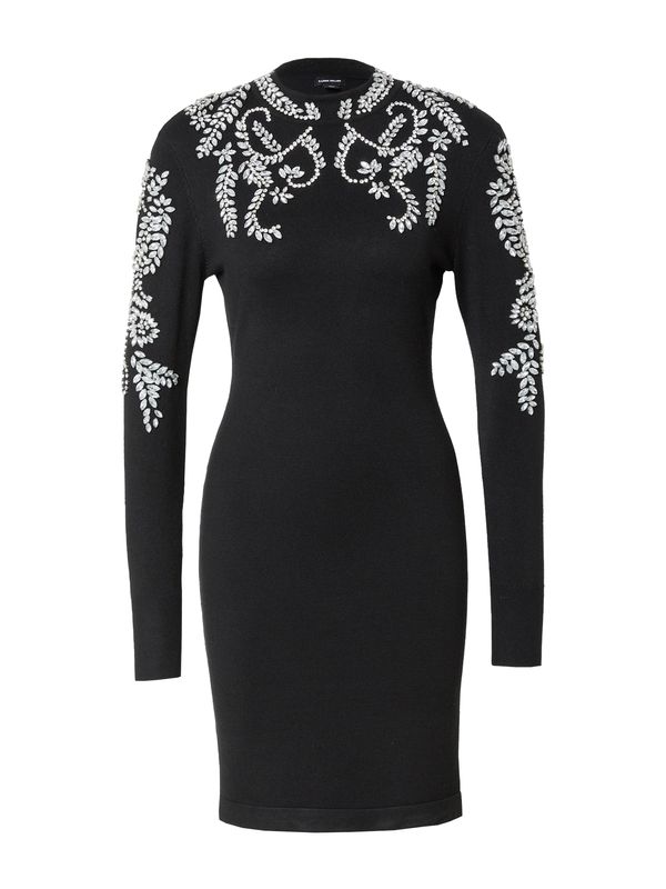 Karen Millen Karen Millen Плетена рокля  черно / прозрачно