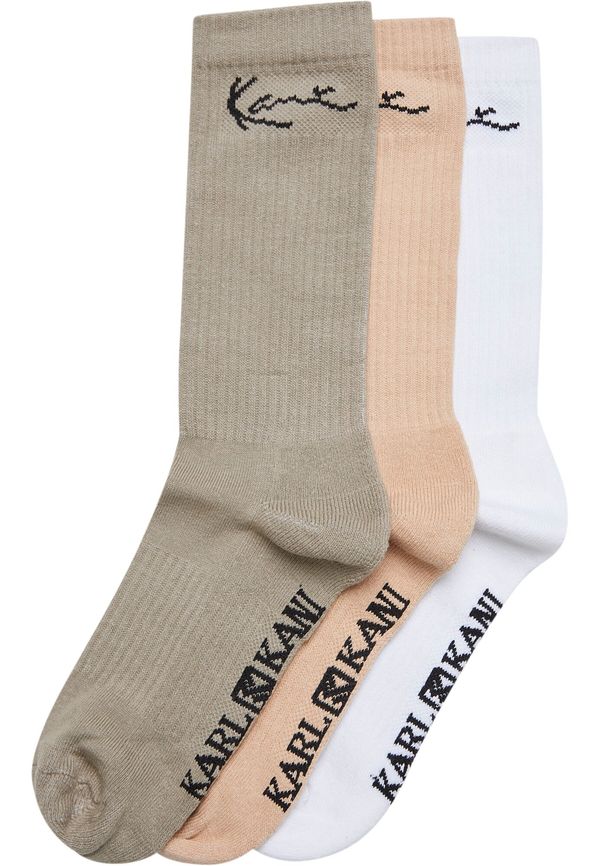 Karl Kani Karl Kani Къси чорапи  цвят "пясък" / кафяво / черно / бяло