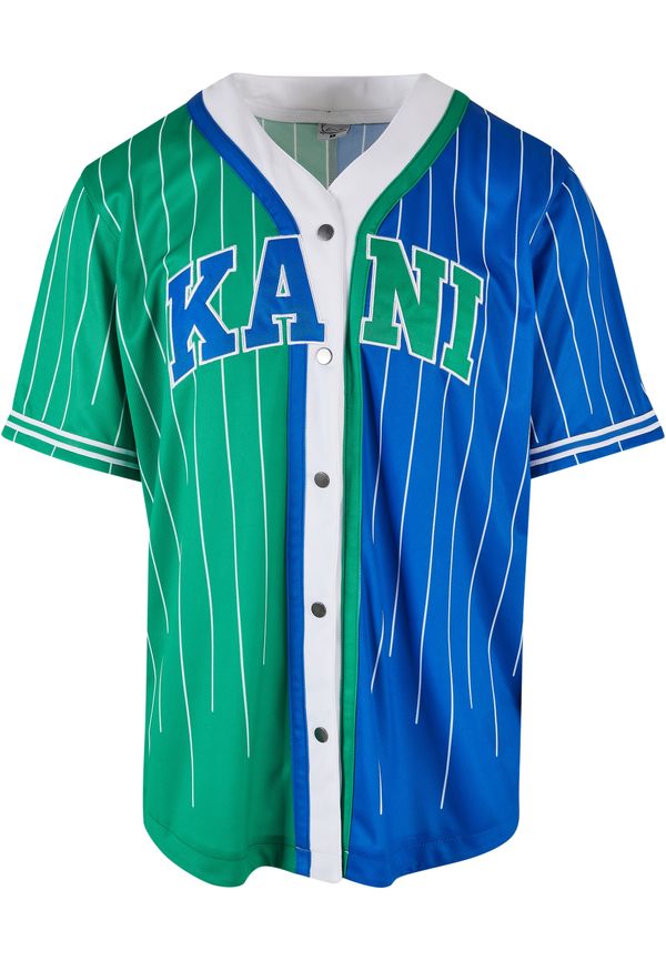 Karl Kani Karl Kani Тениска 'Serif'  синьо / зелено / бяло