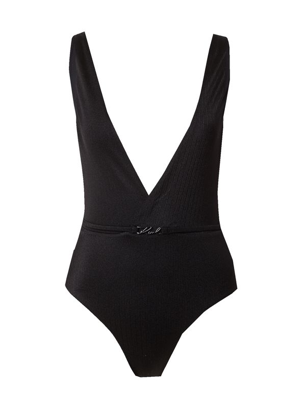 Karl Lagerfeld Karl Lagerfeld Бански костюм 'Dna Shiny'  черно