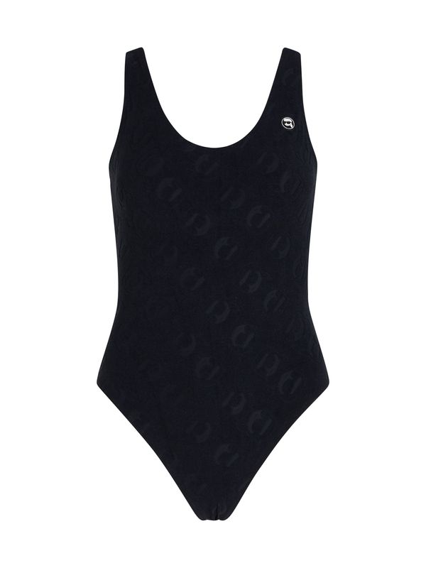 Karl Lagerfeld Karl Lagerfeld Бански костюм 'Ikonik'  черно / бяло