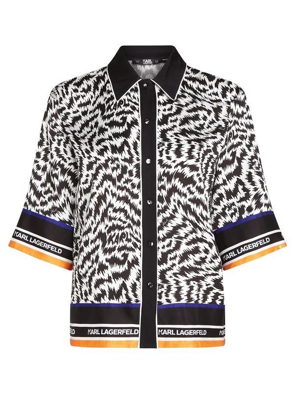 Karl Lagerfeld Karl Lagerfeld Блуза  шафран / черно / бяло