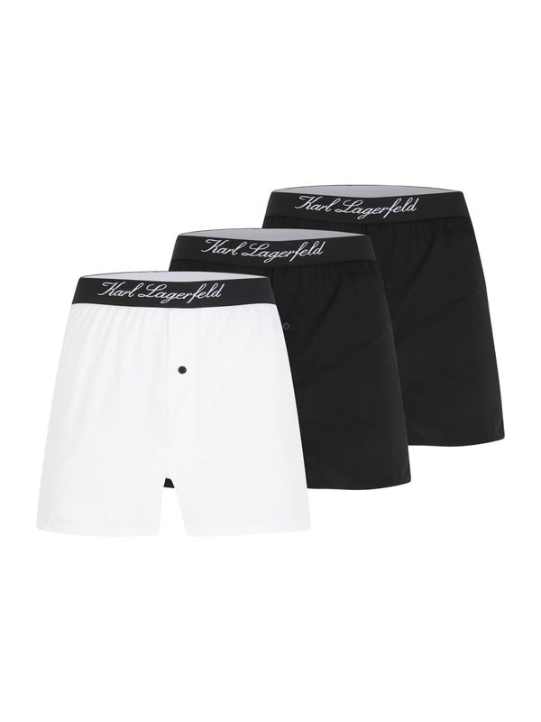 Karl Lagerfeld Karl Lagerfeld Боксерки  черно / бяло