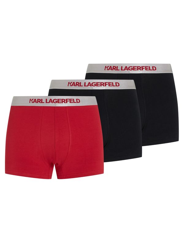 Karl Lagerfeld Karl Lagerfeld Боксерки  сребърно сиво / червено / черно