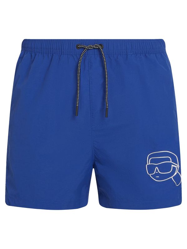 Karl Lagerfeld Karl Lagerfeld Борд шорти 'Ikonik'  тъмносиньо / бяло