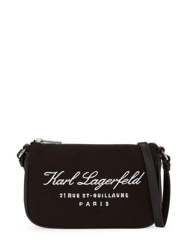 Karl Lagerfeld Karl Lagerfeld Чанта с презрамки 'Hotel'  черно / бяло