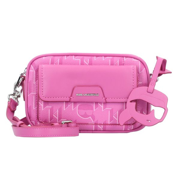Karl Lagerfeld Karl Lagerfeld Чанта с презрамки 'Ikonik 2.0'  розе / светлорозово / сребърно