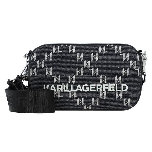 Karl Lagerfeld Karl Lagerfeld Чанта с презрамки  сиво / бяло