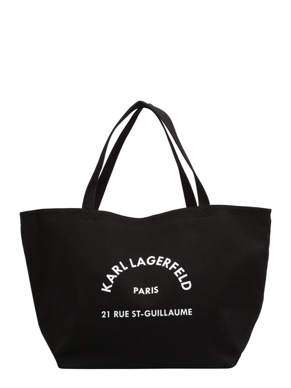 Karl Lagerfeld Karl Lagerfeld "Чанта тип ""Shopper"""  черно / бяло