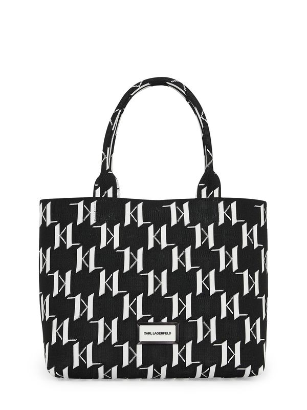 Karl Lagerfeld Karl Lagerfeld "Чанта тип ""Shopper"""  черно / бяло