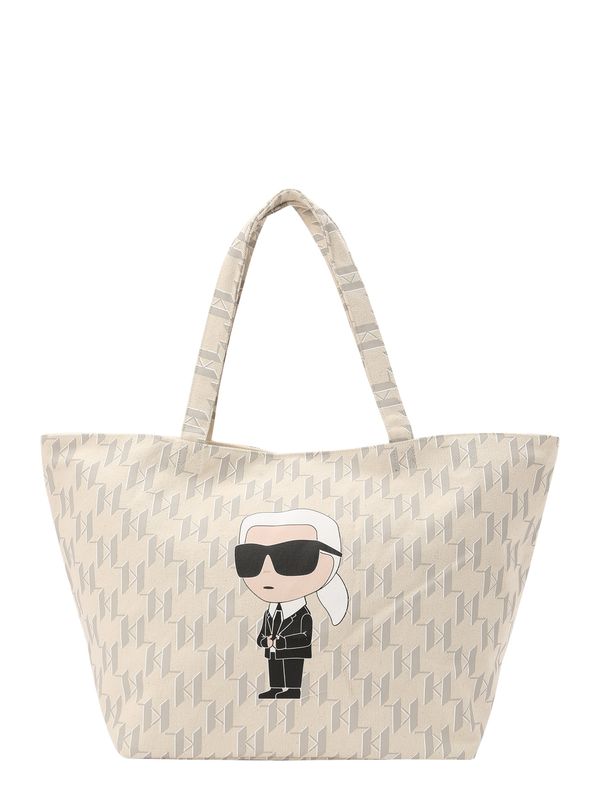 Karl Lagerfeld Karl Lagerfeld "Чанта тип ""Shopper""" 'Ikonik'  бежово / светлосиво / черно / бяло