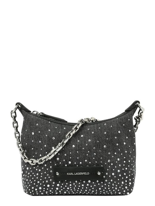 Karl Lagerfeld Karl Lagerfeld Чанта за през рамо  черен меланж / прозрачно