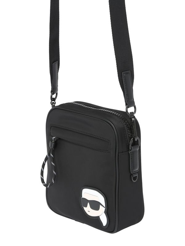 Karl Lagerfeld Karl Lagerfeld Чанта за през рамо тип преметка  черно / бяло