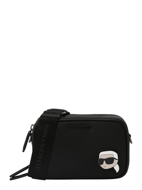 Karl Lagerfeld Karl Lagerfeld Чанта за през рамо тип преметка 'Ikonik Kore 2.0'  телесен цвят / черно / бяло