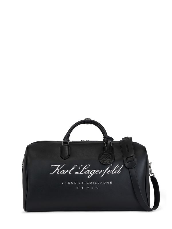 Karl Lagerfeld Karl Lagerfeld "Чанта за пътуване тип ""Weekender""" 'Hotel'  черно / бяло
