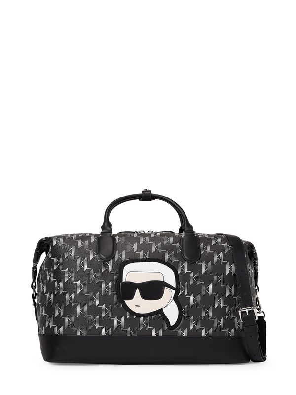 Karl Lagerfeld Karl Lagerfeld "Чанта за пътуване тип ""Weekender""" 'Ikonik2.0'  бежово / черно / бяло