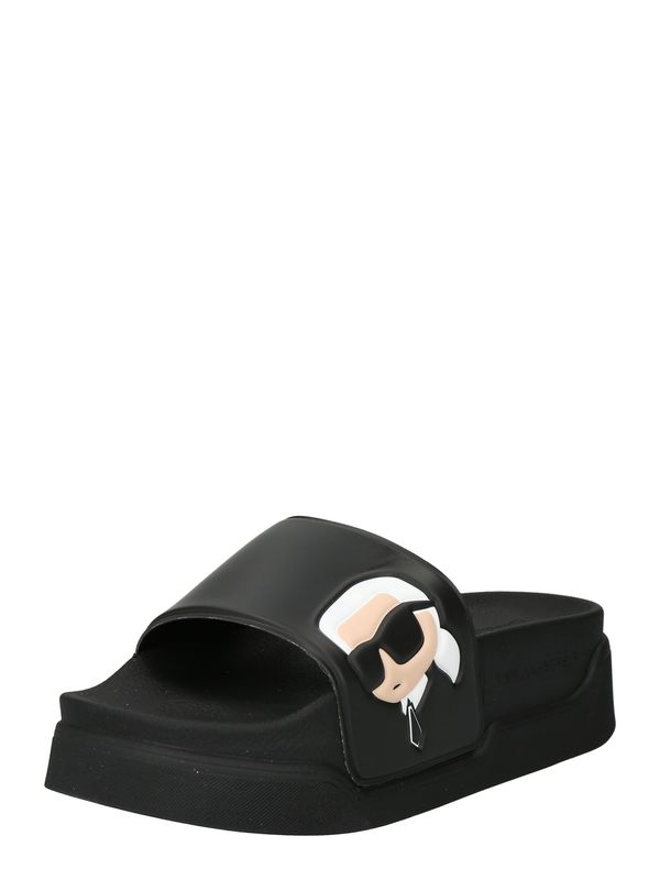 Karl Lagerfeld Karl Lagerfeld Чехли  бежово / черно / бяло