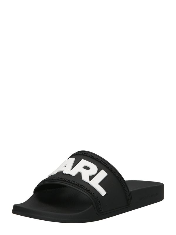 Karl Lagerfeld Karl Lagerfeld Чехли 'KONDO'  черно / бяло