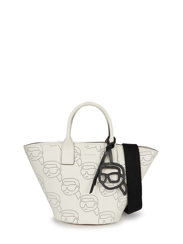 Karl Lagerfeld Karl Lagerfeld Дамска чанта 'Ikonik 2.0'  черно / бяло