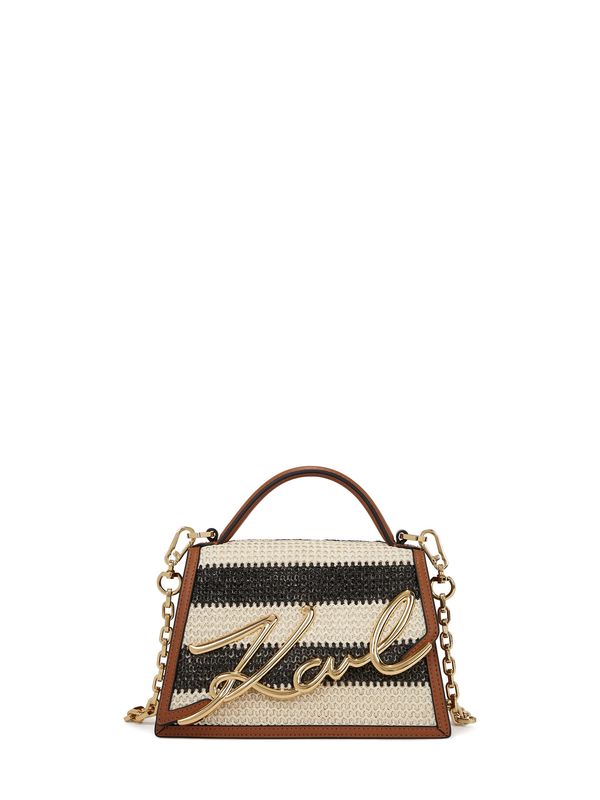 Karl Lagerfeld Karl Lagerfeld Дамска чанта  кафяво / злато / бяло