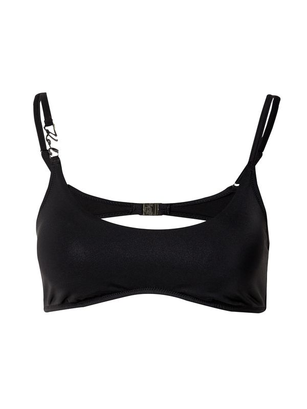 Karl Lagerfeld Karl Lagerfeld Горнище на бански  черно