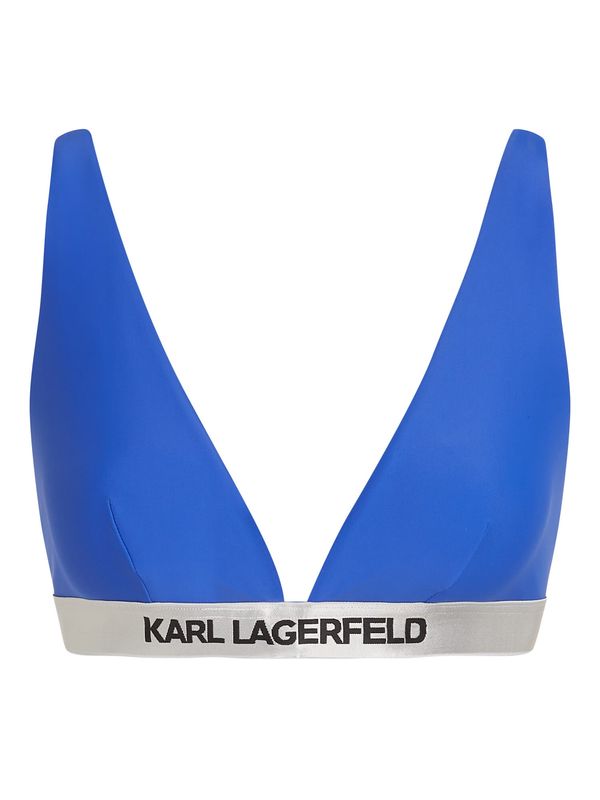 Karl Lagerfeld Karl Lagerfeld Горнище на бански  синьо / черно / сребърно
