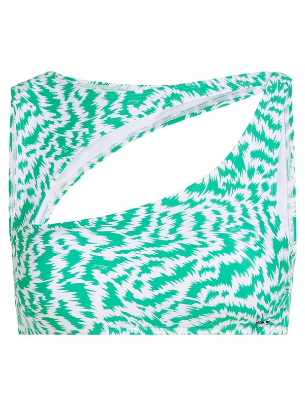 Karl Lagerfeld Karl Lagerfeld Горнище на бански  зелено / бяло