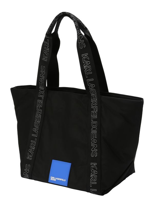 KARL LAGERFELD JEANS KARL LAGERFELD JEANS "Чанта тип ""Shopper"""  синьо / черно / бяло