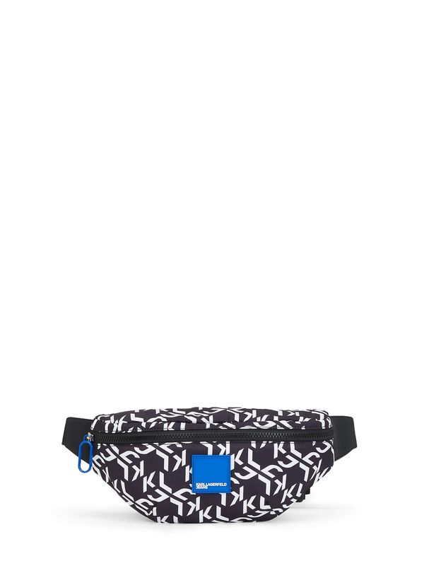 KARL LAGERFELD JEANS KARL LAGERFELD JEANS Чанта за кръста  синьо / черно / бяло