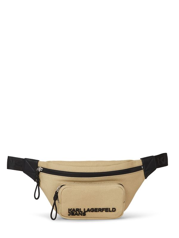 KARL LAGERFELD JEANS KARL LAGERFELD JEANS Чанта за кръста 'Utility'  тъмнобежово / черно