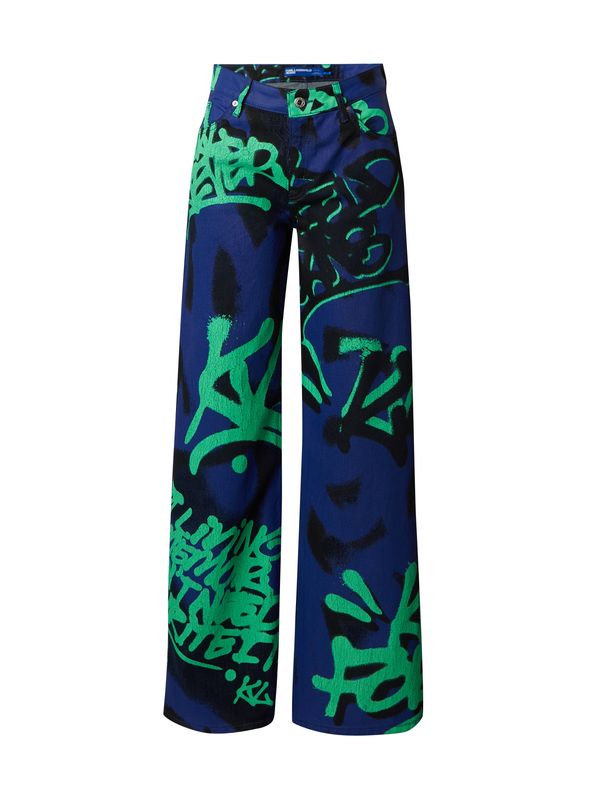 KARL LAGERFELD JEANS KARL LAGERFELD JEANS Дънки  синьо / нейви синьо / светлозелено