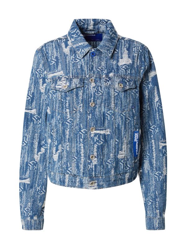 KARL LAGERFELD JEANS KARL LAGERFELD JEANS Преходно яке  син деним / мръсно бяло