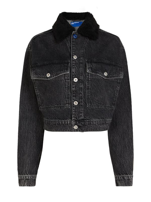 KARL LAGERFELD JEANS KARL LAGERFELD JEANS Преходно яке  сив деним