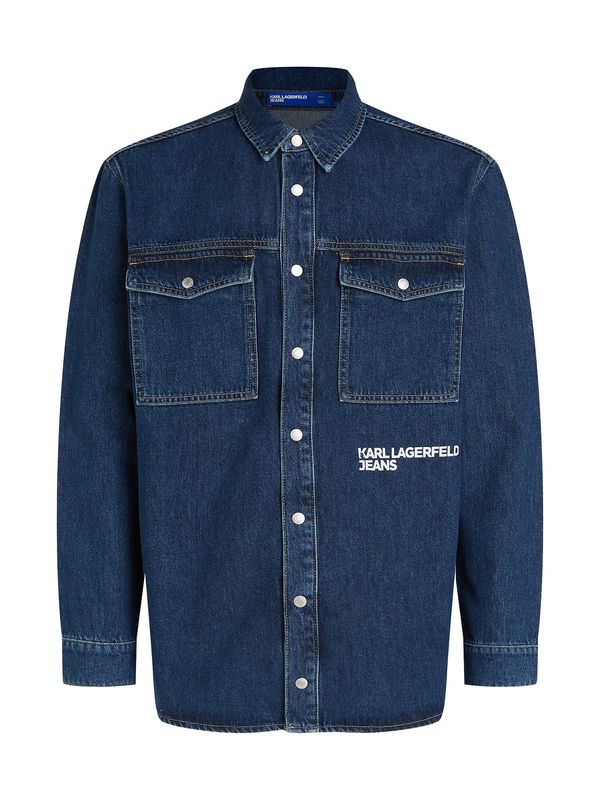 KARL LAGERFELD JEANS KARL LAGERFELD JEANS Преходно яке 'Utlty'  тъмносиньо