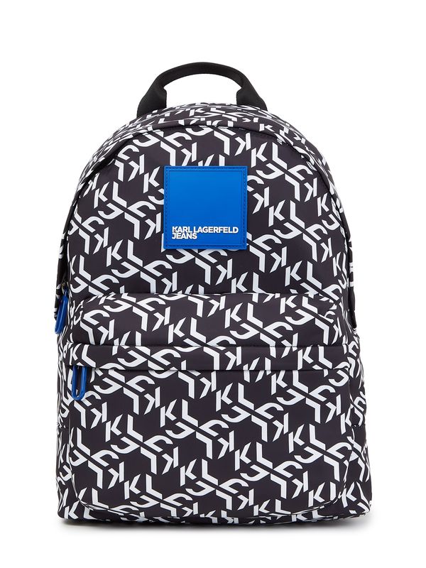 KARL LAGERFELD JEANS KARL LAGERFELD JEANS Раница  синьо / черно / бяло