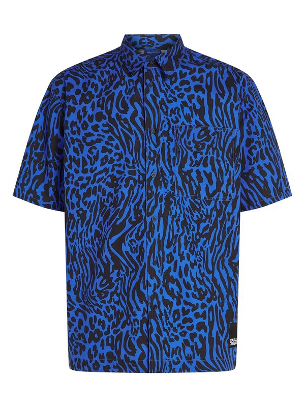 KARL LAGERFELD JEANS KARL LAGERFELD JEANS Риза  синьо / черно