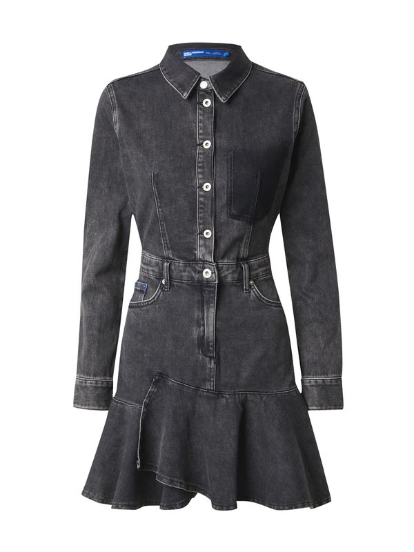 KARL LAGERFELD JEANS KARL LAGERFELD JEANS Рокля тип риза  сив деним
