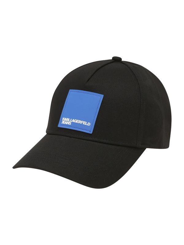 KARL LAGERFELD JEANS KARL LAGERFELD JEANS Шапка с козирка  светлосиньо / черно / бяло