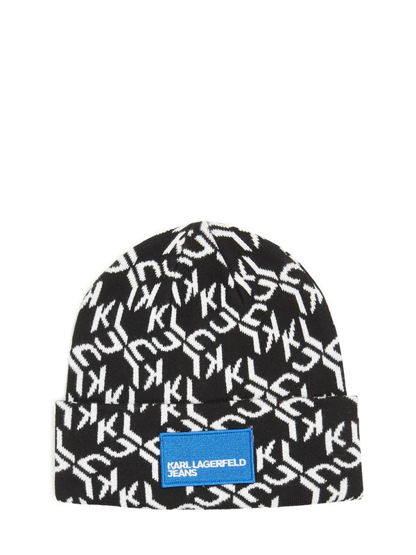 KARL LAGERFELD JEANS KARL LAGERFELD JEANS Шапка  синьо / черно / бяло