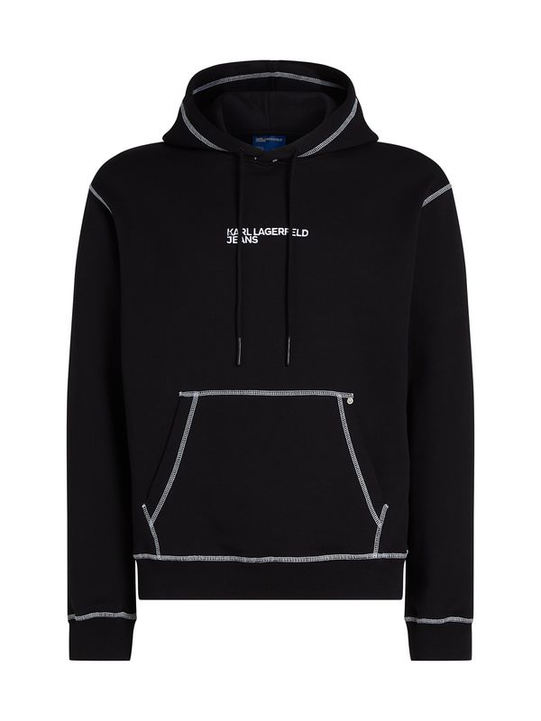 KARL LAGERFELD JEANS KARL LAGERFELD JEANS Суичър  черно / бяло